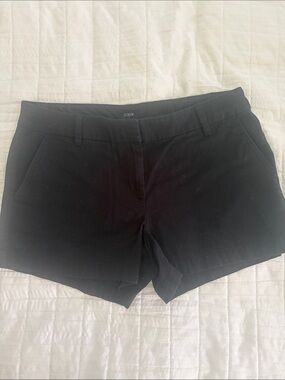 J. Crew Black High-Waist Tailored Shorts